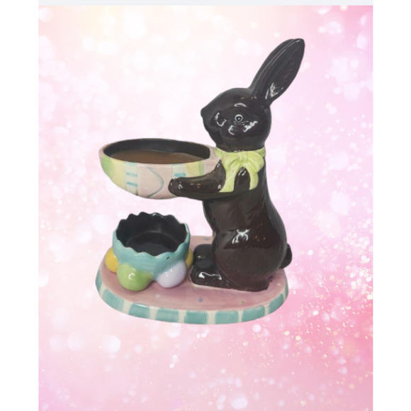 Adorable EASTER Chocolate Bunny Oil Burner - Bunny Rabbit Wax Warmer - Picture 3 of 9